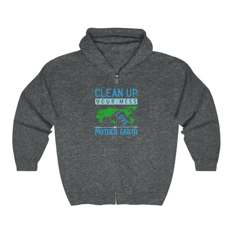 save the world Unisex Heavy Blend™ Full Zip Hooded Sweatshirt