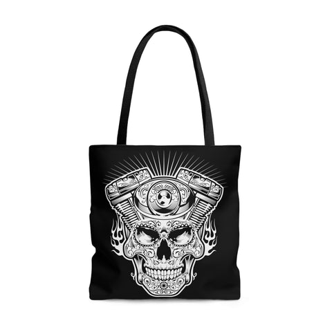 Skull Engine Tote Bag