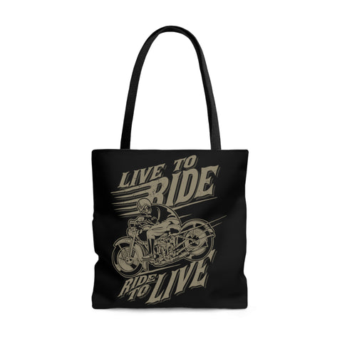 Live to Ride Tote Bag
